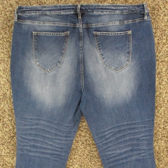 Vigoss Jeans Women's 24 Dark Wash Thompson Tomboy Classic Fit Stretch Denim - Picture 4 of 8